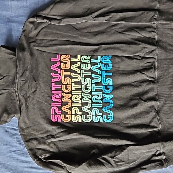 Spiritual Gangster Rainbow Pullover Hoodie Black S - Picture 2 of 8